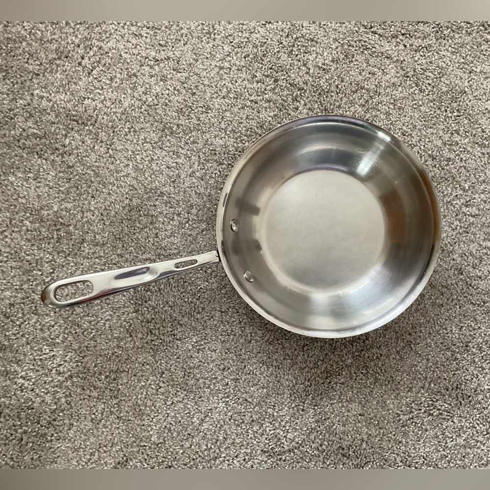 Stainless Steel Fry Pan - Silver